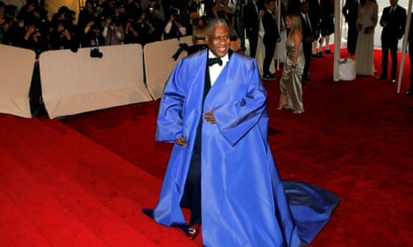 André Leon Talley arriving at the Metropolitan Museum of Art Costume Institute benefit celebrating the opening of the  Alexander McQueen: Savage Beauty exhibition  in New York, 2011.