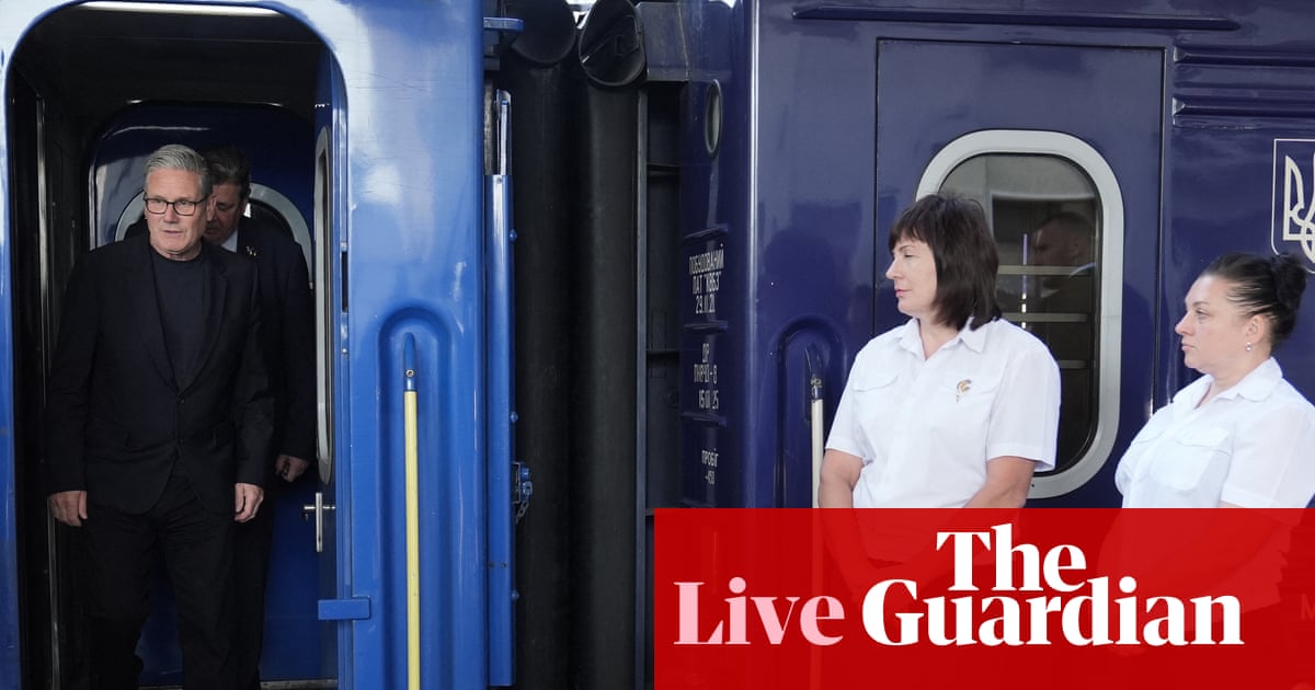 Keir Starmer arrives in Kyiv for farewell visit as British PM – Europe live