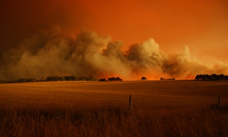 File photo of a Black Saturday bushfire at Churchill, Victoria
