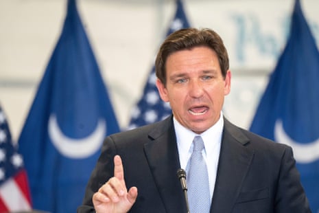 Florida Governor and Republican presidential candidate Ron DeSantis.