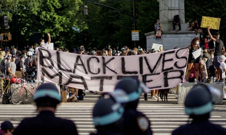 A Black Lives Matter protest in Brooklyn, New York in June 2020.
