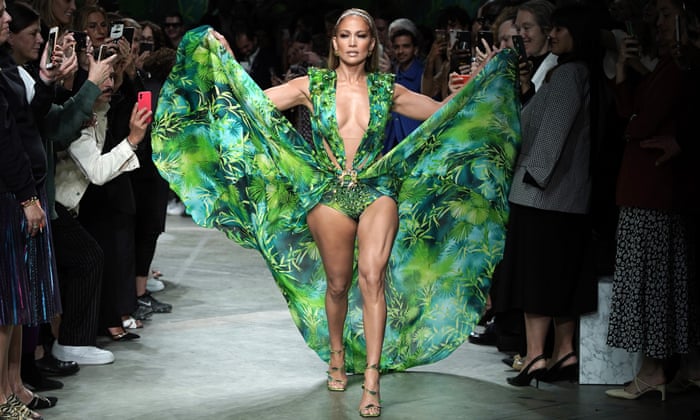 High Octane Glitz For Versace As J Lo Brings The House Down Milan Fashion Week The Guardian 2022 Glitz And Glamour Fashion Show
