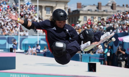 Sky Brown competes in the final