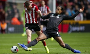 Liverpool’s Virgil van Dijk (right) said they had to battle and adapt for three points against Sheffield United. 