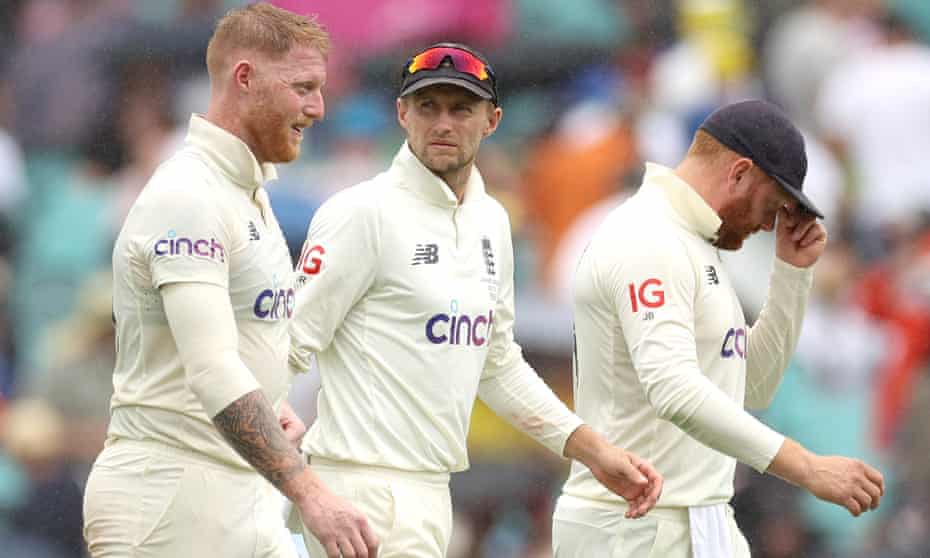 Joe Root (centre) has enough credit in the bank to stay as England Test captain
