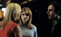 Giovanni Ribisi playing the husband of Charlotte (Scarlett Johansson, centre), who flirts with a Hollywood star (Anna Faris) in Lost in Translation.
