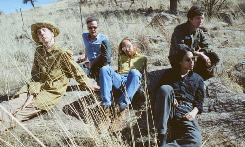 ‘I’m basically trying to take a zeitgeist and run with it’ ... Deerhunter, with Bradford Cox (far left).