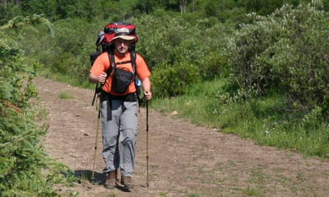 Hiker on a trail in the Willmore Wilderness Park Canada. The group Save MEC had amassed more than 100,000 signatures on a petition and raised nearly C$75,000 to cover legal costs.