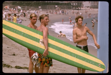 Surfers in Malibu, 1965.