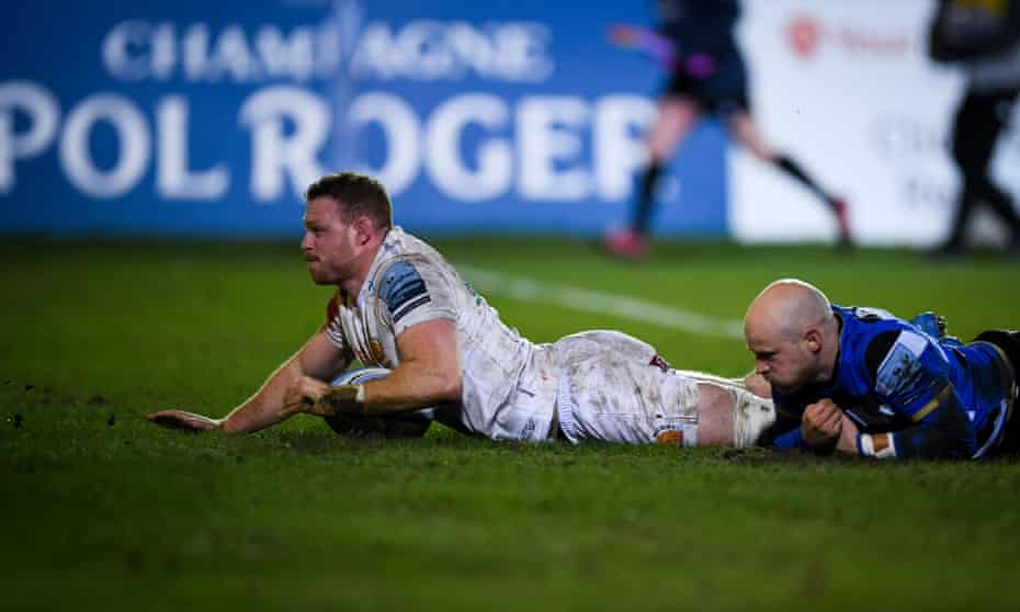 exeter s sam simmonds leaves it late to crush bath s hopes of a first win premiership the guardian