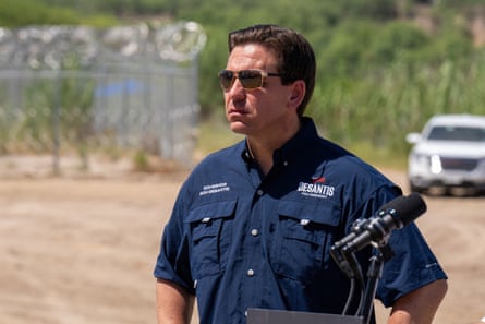 DeSantis held a press conference near the Rio Grande River in Eagle Pass, Texas, to promote his hardline immigration policies.  Immigration advocates suggest it will turn away even more voters.