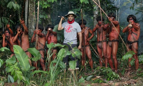 Eli Roth and members of the tribe