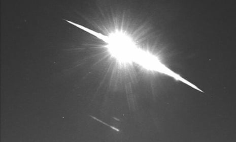 A large fireball was seen over the UK on Sunday night. 