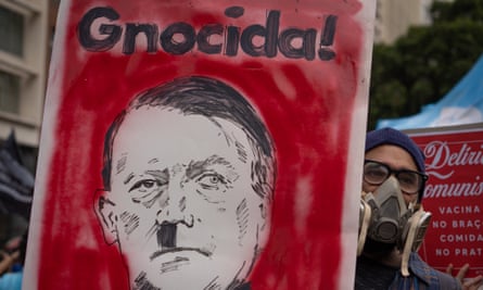 Placard from the demonstration in Rio de Janeiro on Saturday.