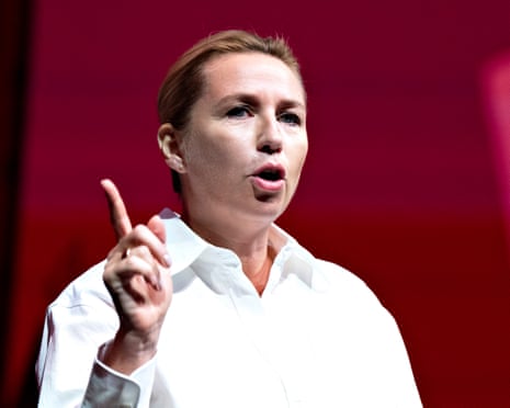 Denmark's prime minister Mette Frederiksen, leader of Denmark's Social Democrats.