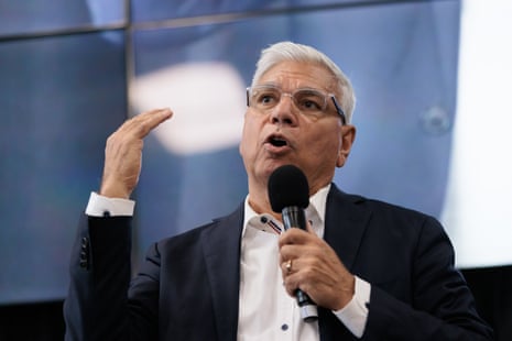 Warren Mundine campaigning prior to the voice referendum.