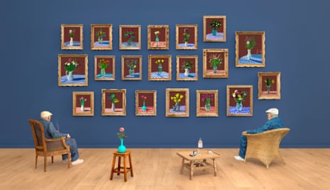 An incredible work': David Hockney's new 5-metre digital artwork unveiled | David Hockney | The Guardian