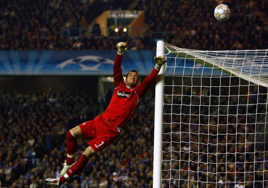 Allan McGregor: ‘Rangers in the Europa League final shouldn’t really happen’ | Rangers 4 Allan McGregor in action against Barcelona in the Champions League in 2007 in his first spell with Rangers.