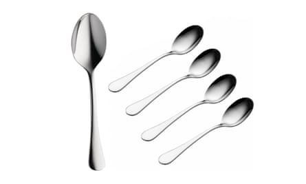 5 stainless steel teaspoons