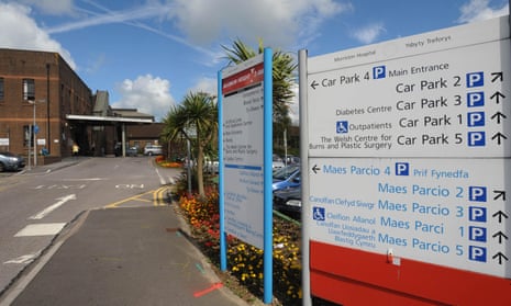 Morriston hospital in Swansea