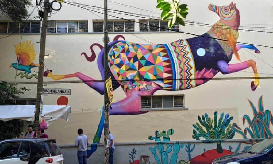 A colourful mural