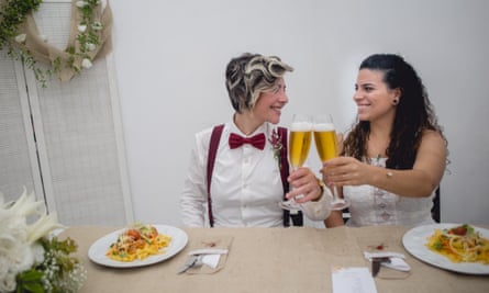 Priscilla Cicconi and Bianca Gama decided to marry before Jair Bolsonaro takes office 1 January.