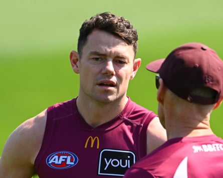 Brisbane Lions Training SessionIPSWICH, AUSTRALIA - SEPTEMBER 22: Lachie Neale of the Lions during a Brisbane Lions AFL training session at Brighton Homes Arena on September 22, 2026 in Ipswich, Australia. (Photo by Matt Roberts/Getty Images)