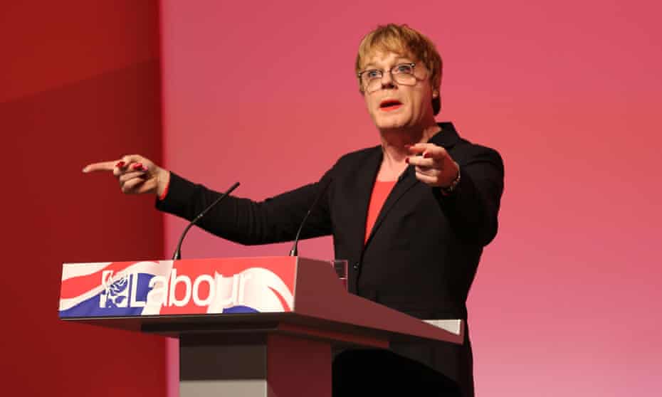 Speaking at a Labour election rally, 2015.