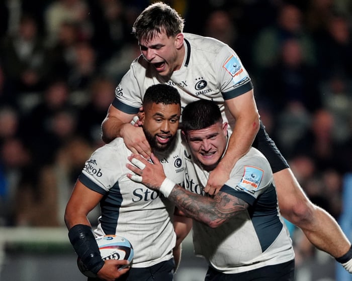 Owen Farrell ensures Saracens make it a flat start to Newcastle’s new Red Bull era