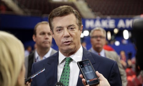 Paul Manafort’s lobbying for a foreign client ‘was not conducted on behalf of the Russian government’, a spokesman said.