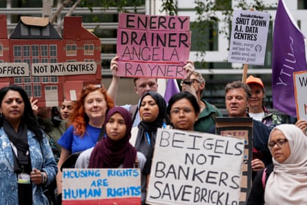 Demonstrators protest against redevelopment plans for the Truman Brewery site in Brick Lane Demonstrators protest against redevelopment plans for the Truman Brewery site in Brick Lane