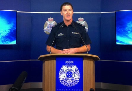 Shane Patton, Victoria state police deputy commissioner, announces charges against George Pell in Melbourne