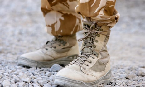 British soldier's boots