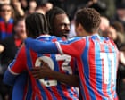 Guessand strikes late as Palace grab crucial victory over 10-man Wolves