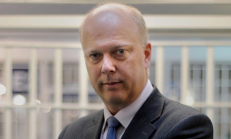 Chris Grayling during his time as justice secretary