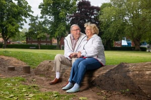 Molly and John Phillis, who were both treated in hospital for Covid-19
