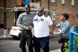 Big Narstie and friends in Brixton.