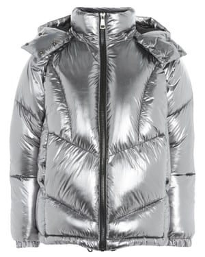 Topshop’s metallic quilted jacket.