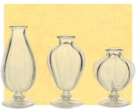 Violet Bud Vase Trio by Rebecca Udall.