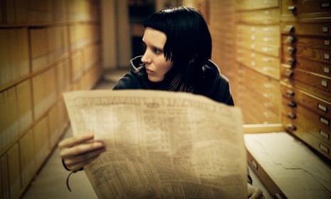 Rooney Mara as Lisbeth Salander in the film version of Stieg Larsson’s Girl With the Dragon Tattoo (2011).