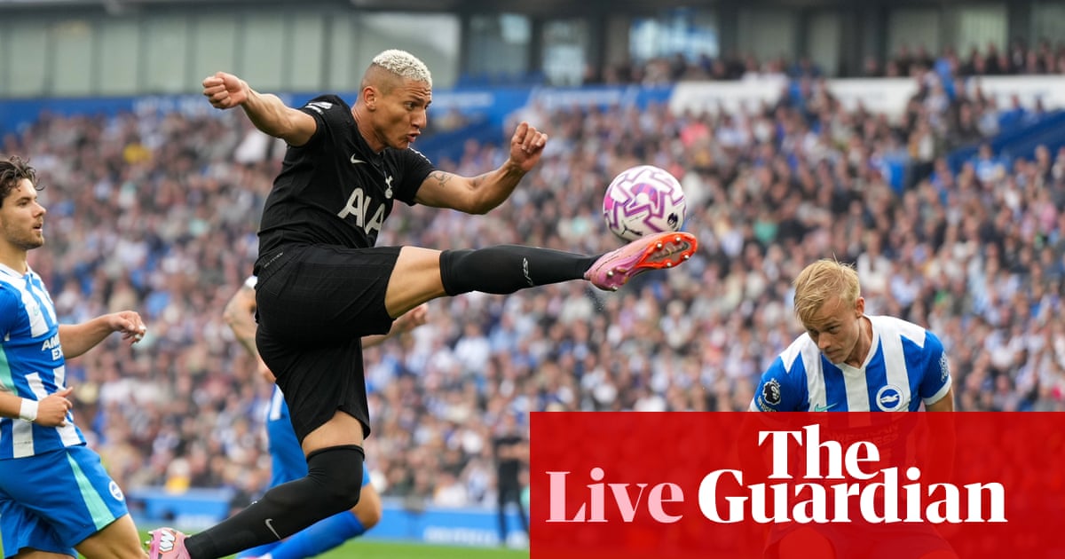Brighton 2-2 Tottenham, Wolves 1-3 Leeds, West Ham 1-2 Crystal Palace and more: football – live - The Guardian Brighton 2-2 Tottenham, Wolves 1-3 Leeds, West Ham 1-2 Crystal Palace and more: football – live - The Guardian