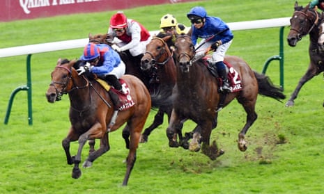 Dubai Honour en route from last to first in the final 400m to win at Longchamp two weeks ago