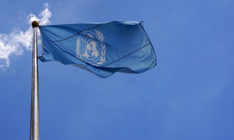 The UN flag at the organisation’s HQ in New York. Dozens of current and former employees described a culture of silence.