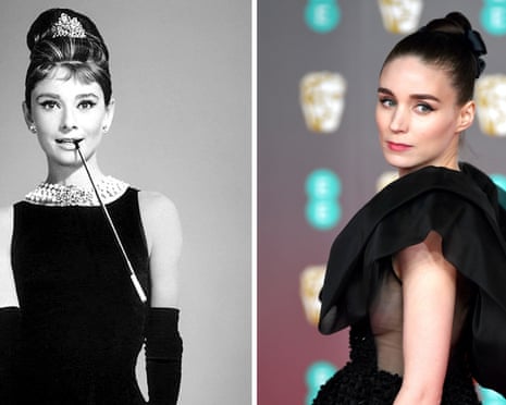 Audrey Hepburn in Breakfast at Tiffany's who is set to be played by Rooney Mara.