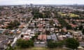 An aerial view of Burwood in Sydney’s inner west.