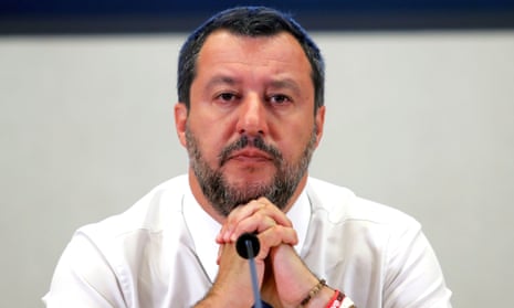 The Italian deputy prime minister Matteo Salvini 