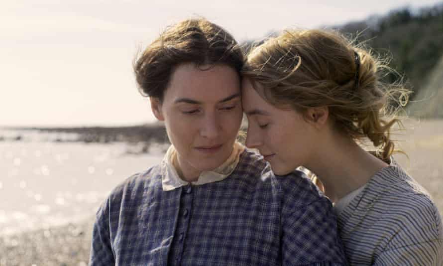 Impassioned reimagining of neglected lives ... Kate Winslet and Saoirse Ronan in Ammonite.
