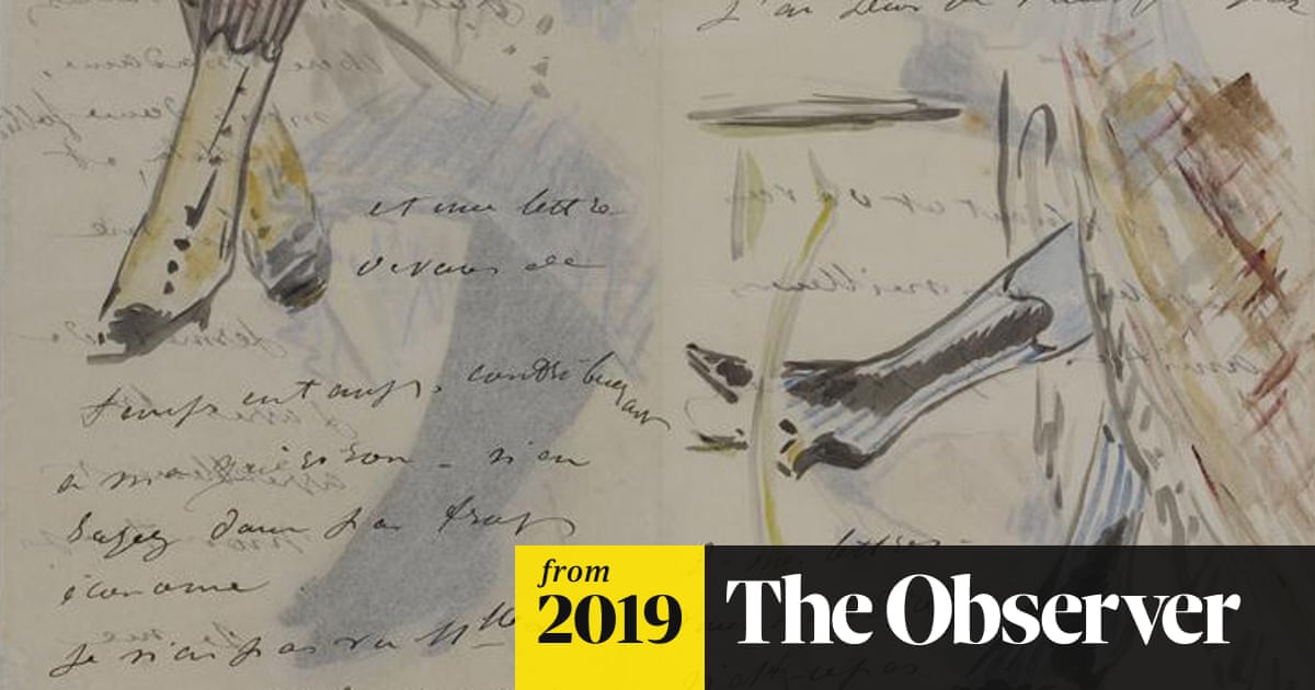 Manet made the doodles in his letters look effortless ... by using tracing paper