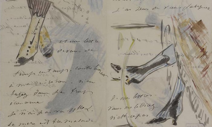 Manet Made The Doodles In His Letters Look Effortless By Using Tracing Paper Art And Design The Guardian