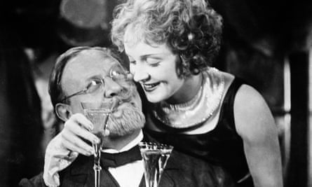Emil Jannings and Marlene Dietrich in The Blue Angel.